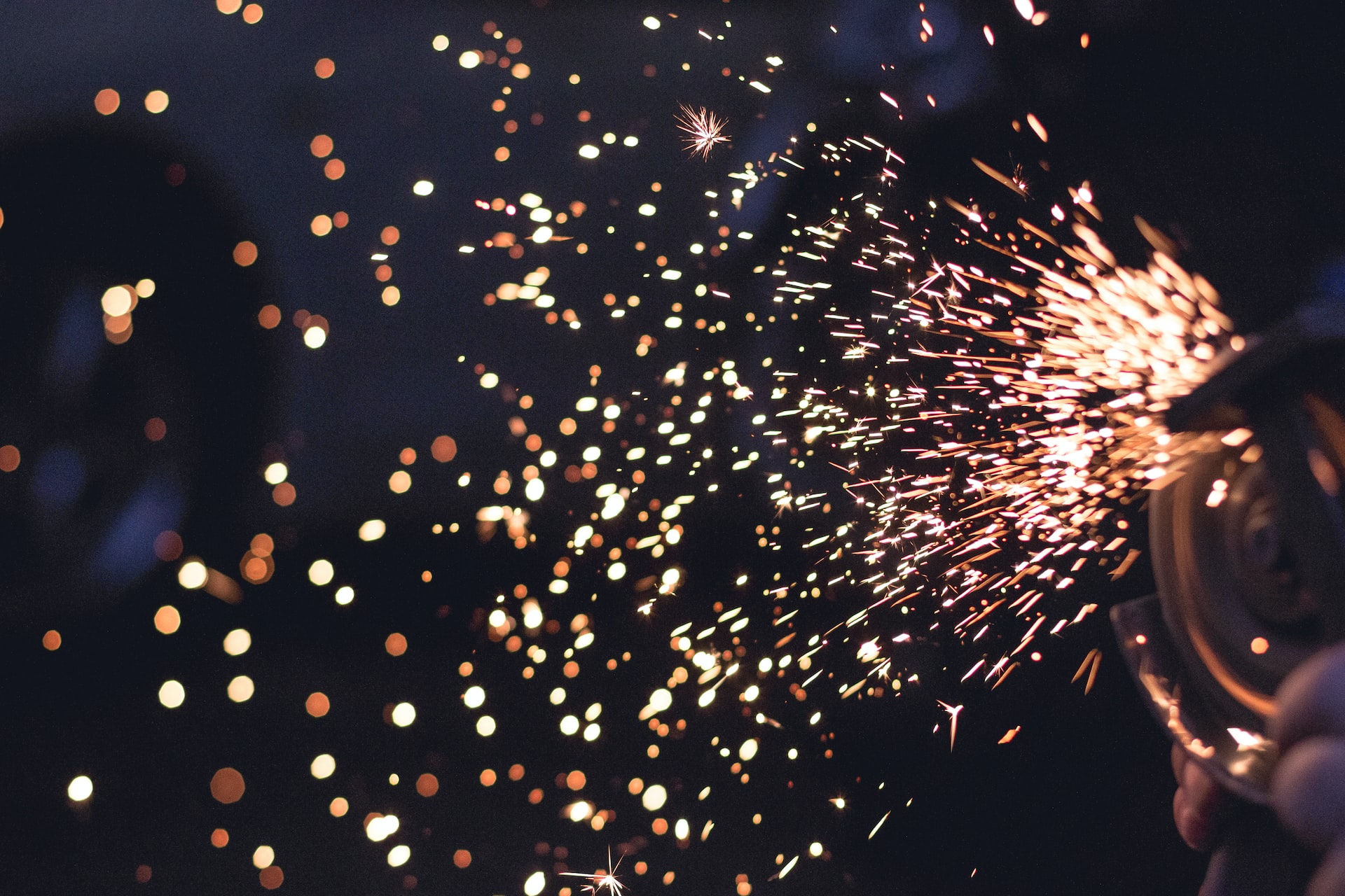 time-lapse photography of person grinding during nighttime